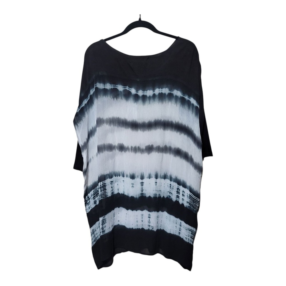 Religion Womens Relaxed Tunic Cover Up XS New Sheer Ribbed 3/4 Artsy- Boho New - Picture 5 of 7